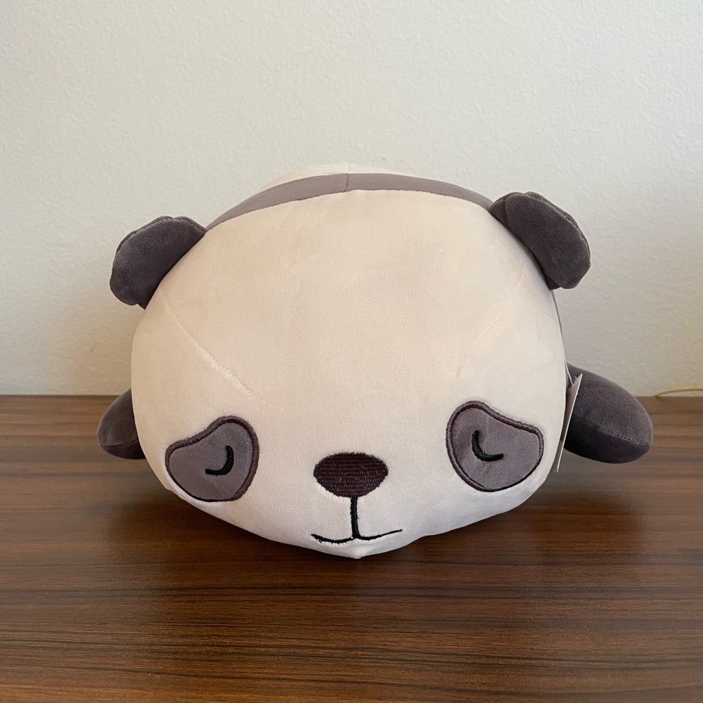 Sleeping 13 Inch Panda Round1 Plushie Super Soft!